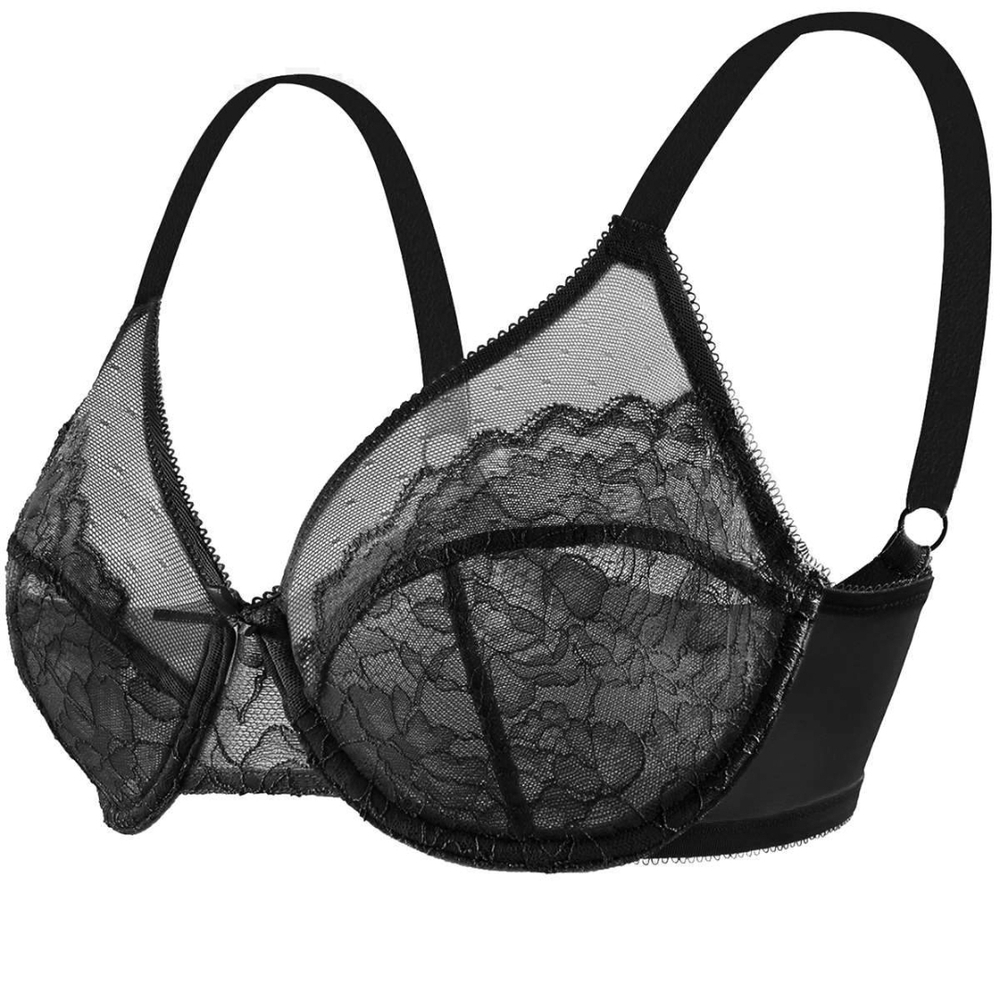 Chic Black Lace Underwire Bra - Picture 11 of 12